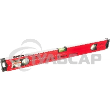 Уровень Matrix алюминиевый, 600 мм, фрезерованный, 3 глазка (1 зеркальный), усиленный