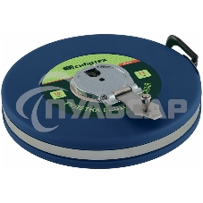 Рулетка геодезическая 30 м х 13 мм, закрытый корпус, фиберглассовая лента Сибртех Рулетка геодезическая 30 м х 13 мм, закрытый корпус, фиберглассовая лента Сибртех