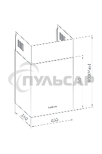 Вытяжка пристенная цилиндрическая Weissgauff Box 40 PB белый, 40 см, 900 куб. м/ч, 58 дБ
