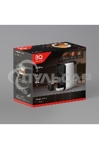 Кофеварка комбинированная BQ CM3000 черный/белый, исп. кофе - молотый, капсулы Nespresso/Dolce Gusto, 0.6 л, 1450 Вт, 19 бар