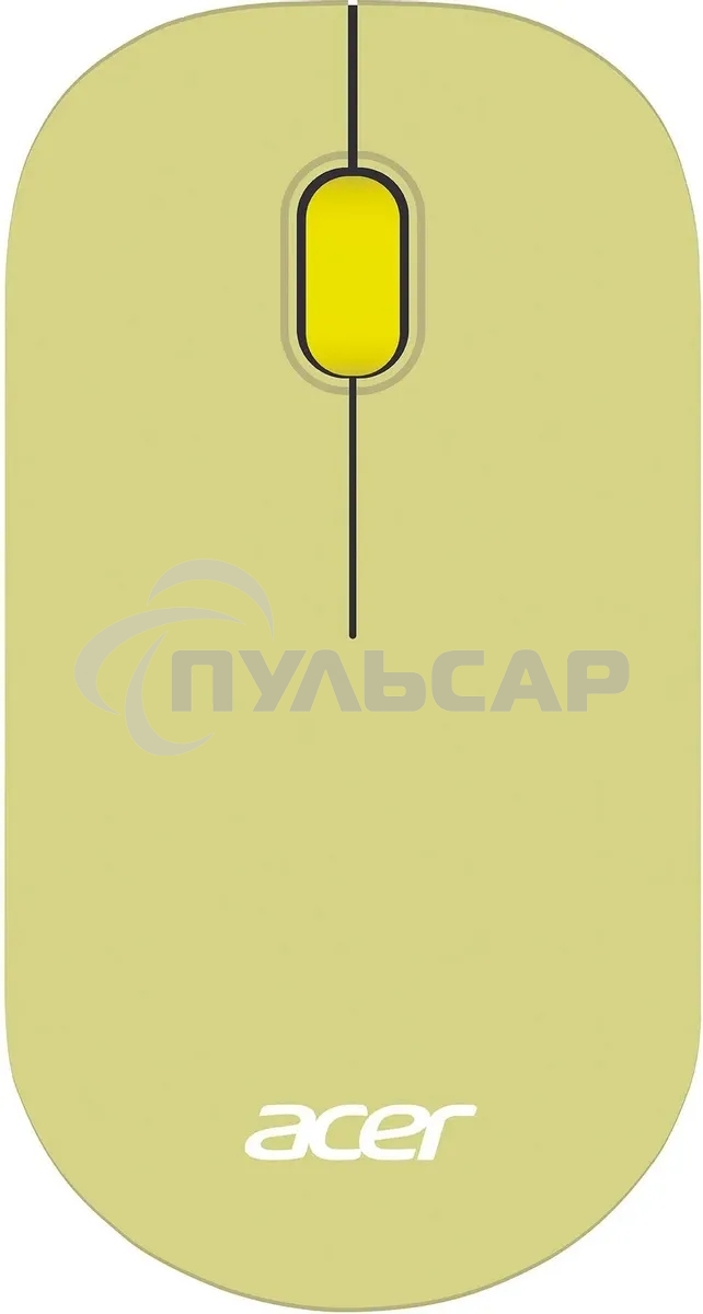 Мышь беспроводная Acer OMR205 зеленый/желтый, 1200 dpi, радиоканал, USB, кнопки - 3