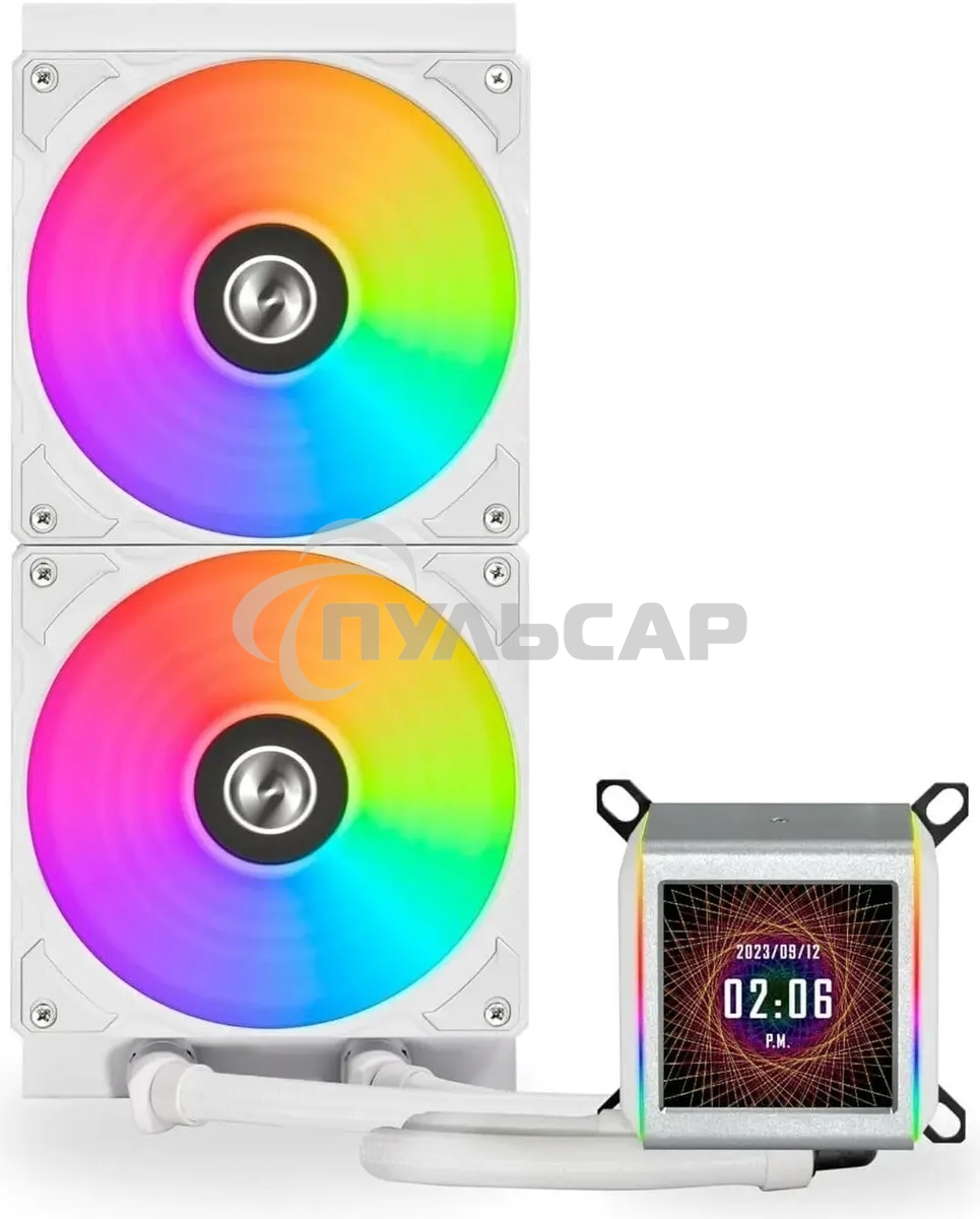 Система водяного охлаждения Lian-Li Galahad II LCD 280 ARGB белый 140мм алюминий+медь 2450rpm 26.7db 4-pin
