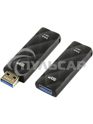Флешка USB R/W Silicon Power R/W 64 Gb Blaze B20 SP064 Gb,UF3B20V1K USB 3.0 черный