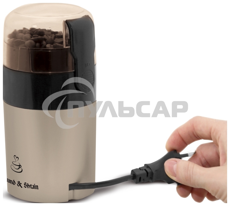 Кофемолка Zigmund & Shtain ZCG-08 150 Вт, 40 г, коричневый