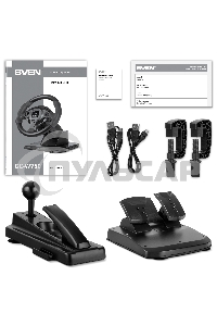 Руль Sven GC-W750 16кноп. (с педалями) черный