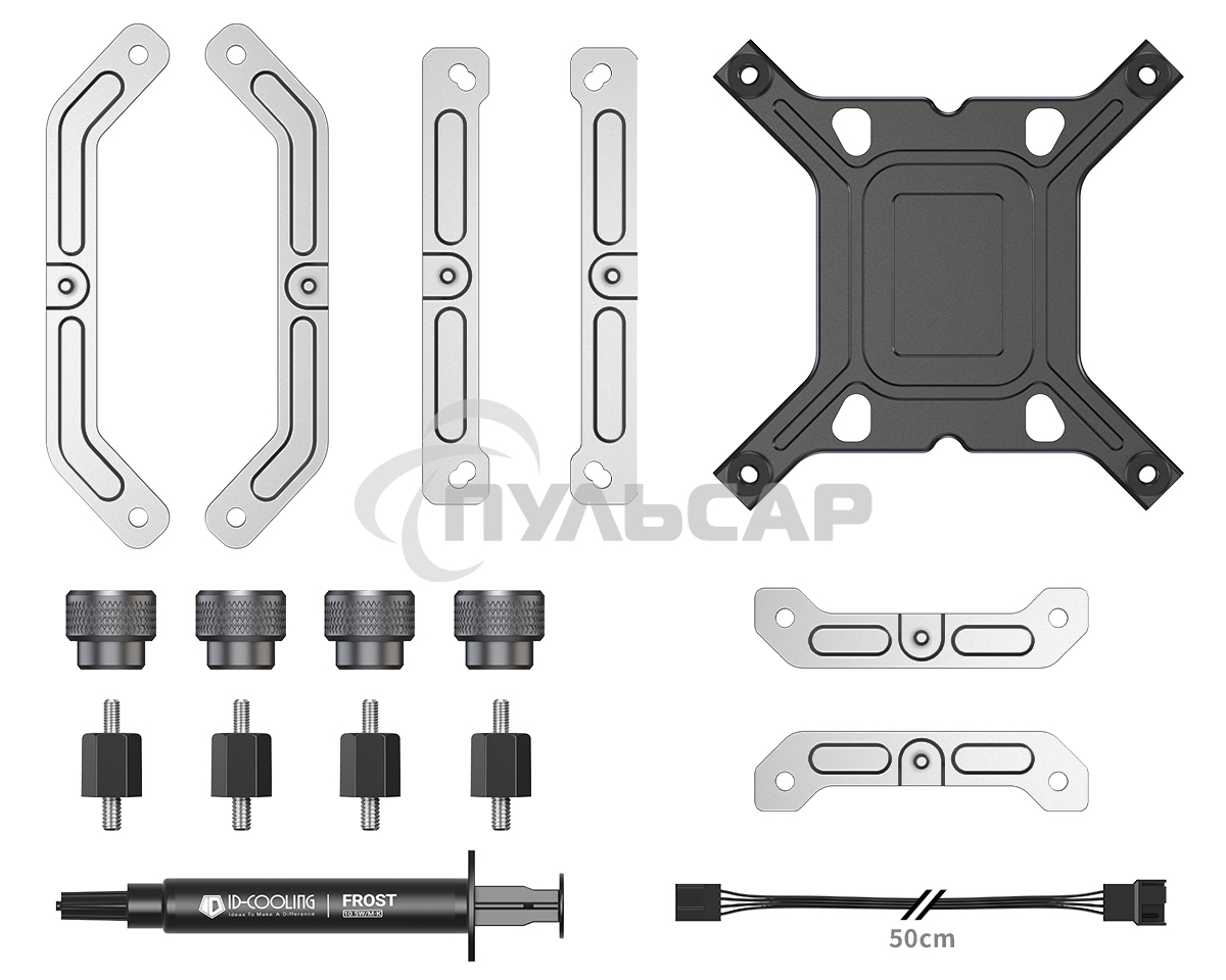 Система жидкостного охлаждения ID-COOLING DX360 MAX белый 120мм алюминий+медь 2150rpm 32.5db 4-pin 350W