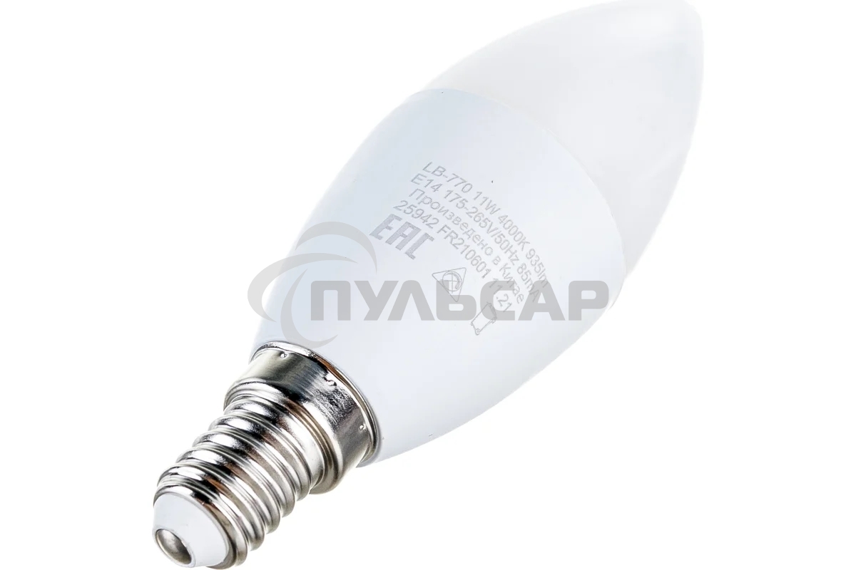 Лампа светодиодная Feron LB-770 11W 230V E14 4000K свеча