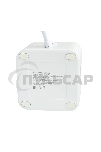 Сетевой фильтр Cablexpert Cube CUBE-3-U4-W-1.5, 3р, 10А, 4хUSB, 1.5м, ур.защиты 4+, белый, коробка