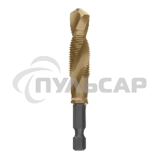 Сверло-метчик Denzel М12 х 1,25 мм, Р6М5