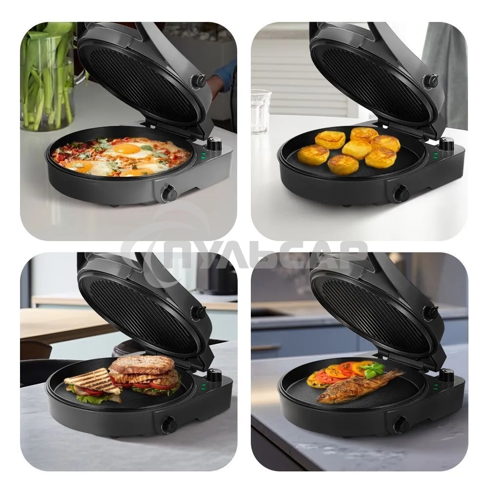 Пиццамейкер Kitfort КТ-4637 1800Вт серый/черный