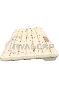 Клавиатура беспроводная A4Tech Fstyler FBK26C AS, USB, Bluetooth/Радиоканал, бежевый