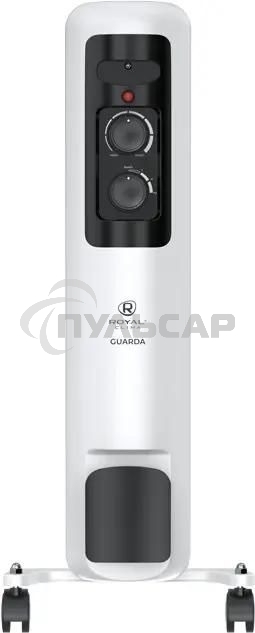 Обогреватель масляный Royal Clima Guarda ROR-GU7-1500M, с терморегулятором, 1500Вт, 6 секций, 3 режима, белый/серый