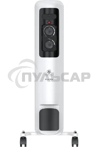 Обогреватель масляный Royal Clima Guarda ROR-GU7-1500M, с терморегулятором, 1500Вт, 6 секций, 3 режима, белый/серый