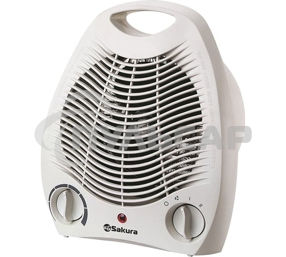 Тепловентилятор Sakura SA-0500W, белый, 2000 Вт, 25 м2, термостат