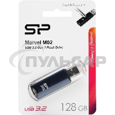 Флешка USB R/W 128 Gb Silicon Power Marvel M02, USB 3.2, черный