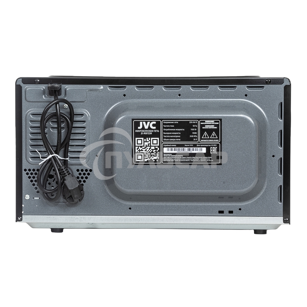 Микроволновая печь JVC JK-MW155M черный 20л 700Вт поворотный механизм