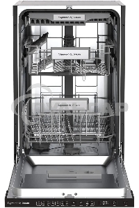 Встраиваемая посудомоечная машина Zigmund & Shtain DW 308.4, черный, 44.8 см, 11 компл., 49 дБ, класс A++