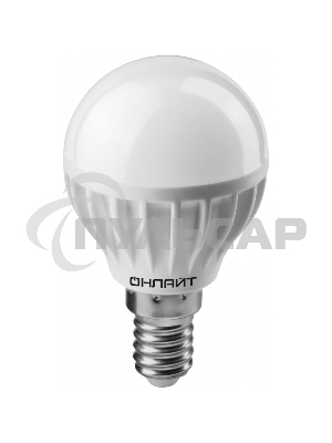 Лампа светодиодная ОНЛАЙТ 61136 OLL-G45-6-230-6.5K-E14