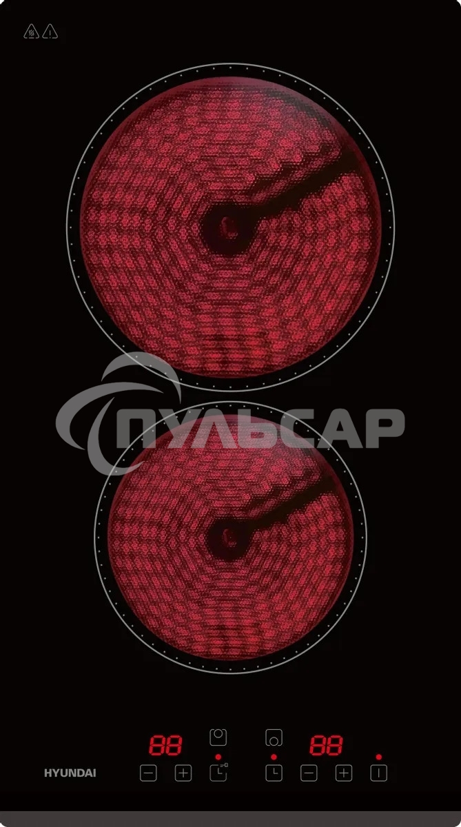 Варочная поверхность Hyundai HHE 3251 BG черный