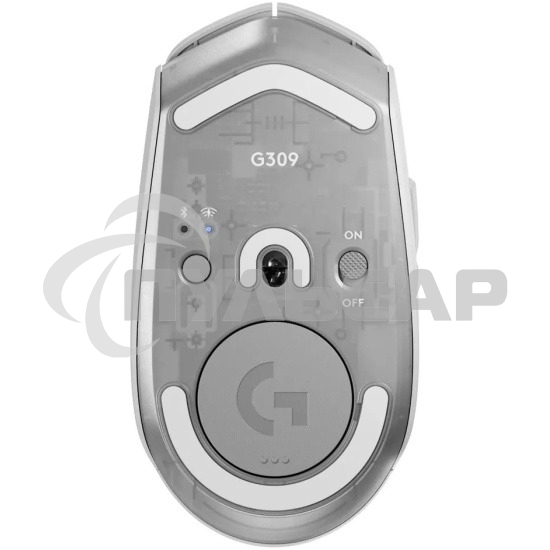 Мышь беспроводная Logitech G309 Lightspeed белый, 25600 dpi, радиоканал, Bluetooth, USB, кнопки - 6