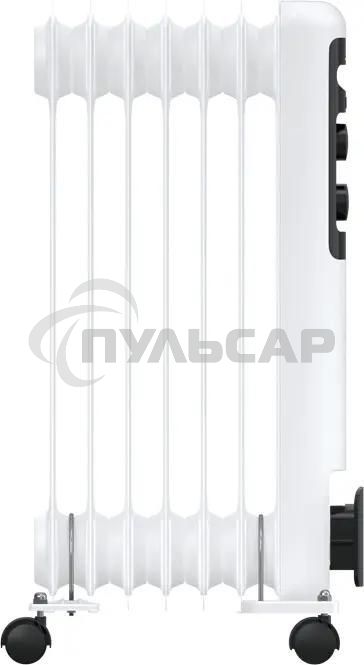 Обогреватель масляный Royal Clima Guarda ROR-GU7-1500M, с терморегулятором, 1500Вт, 6 секций, 3 режима, белый/серый