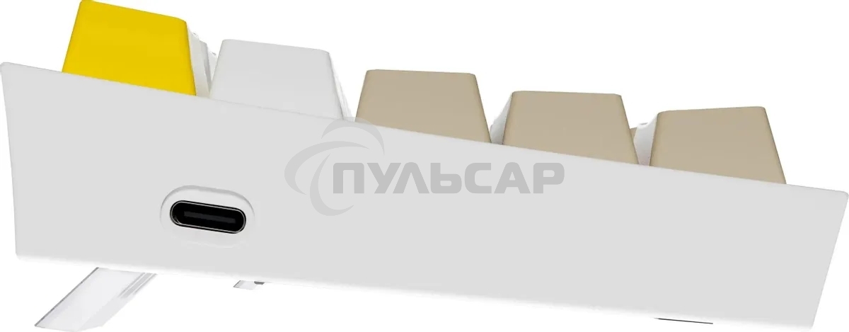 Клавиатура проводная REDRAGON Fizz RU,Rainbow,бежевый/желтый,red свитч