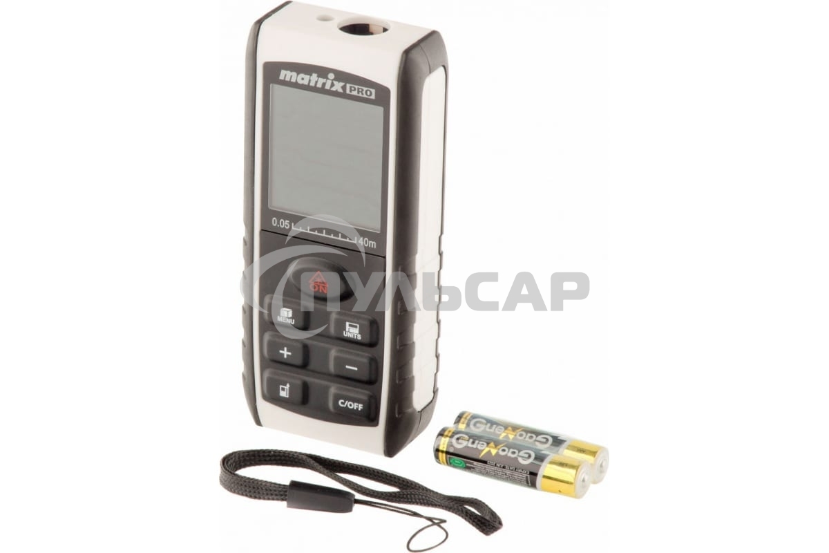 Лазерный дальномер Matrix LD-40, 40 м, с электронным угломером
