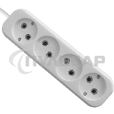 Удлинитель без заземления Defender B240 10 А, 7 м, без заземления