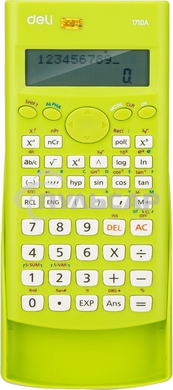 Калькулятор научный Deli E1710A/GRN зеленый 10+2-разр.