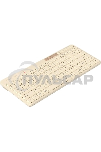Клавиатура беспроводная A4Tech Fstyler FBK26C AS, USB, Bluetooth/Радиоканал, бежевый
