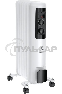 Обогреватель масляный Royal Clima Guarda ROR-GU7-1500M, с терморегулятором, 1500Вт, 6 секций, 3 режима, белый/серый