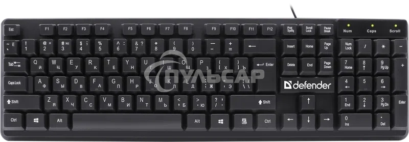 Клавиатура проводная Defender Symbol HB-559 RU USB черный