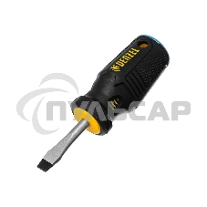 Отвертка Denzel SL6x38 мм, S2, 3к рукоятка