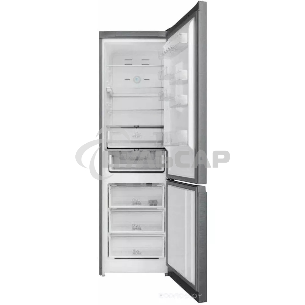 Холодильник Hotpoint HT 7201I MX O3 нержавеющая сталь двухкамерный 239/83 л морозилка снизу, No Frost