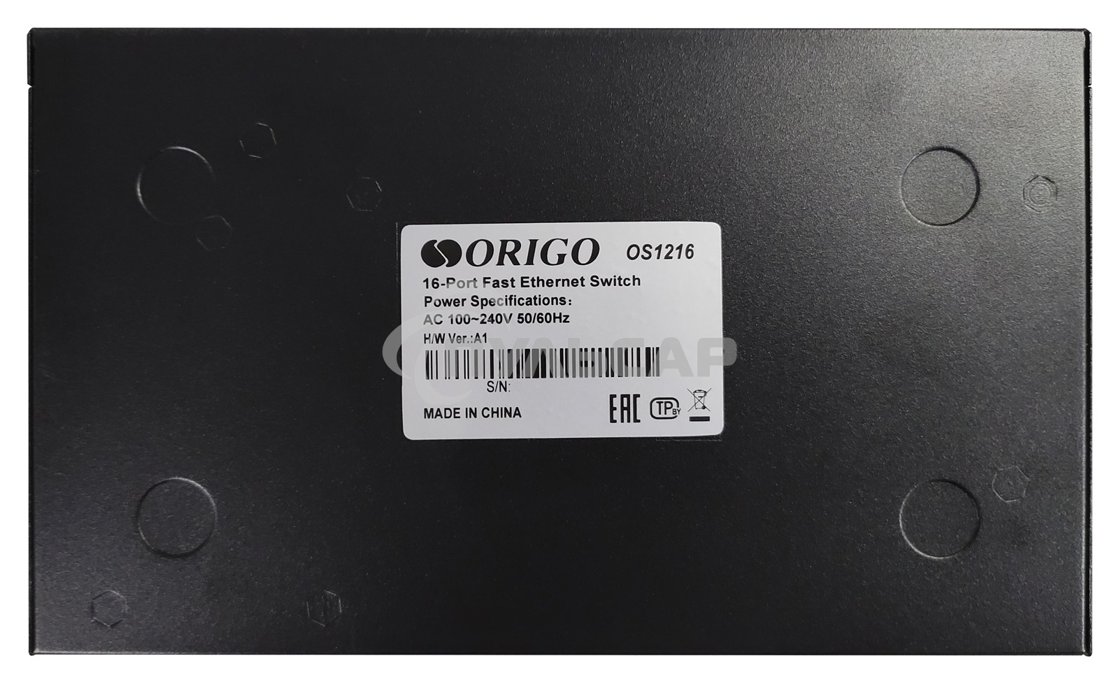 Неуправляемый коммутатор ORIGO OS1216/A1A 16x100Base-TX, корпус металл