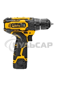 Дрель-шуруповерт Denzel CDQ-12, Аккумуляторная, 12В, 2 АКБ, Кейс