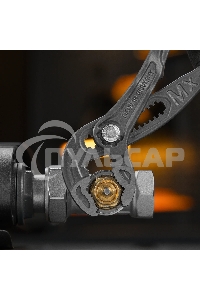 Клещи переставные Denzel кнопочный механизм, обливные рукоятки, 250 мм