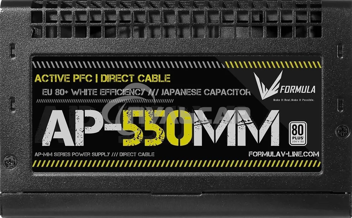 Блок питания Aerocool / Formula ATX 550W AP-550ММ 80 PLUS WHITE (20+4pin) APFC 120мм fan 6xSATA RTL