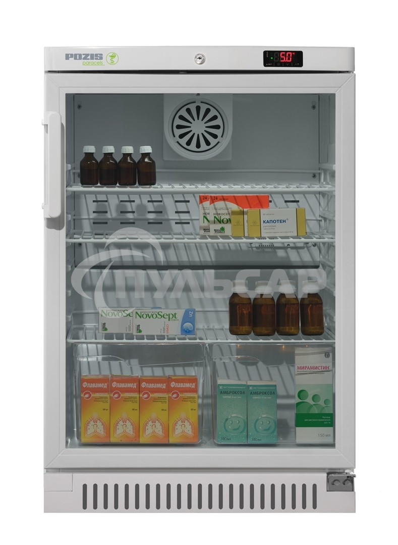Холодильник фармацевтический Pozis ХФ-140-1 белый однокамерный 140 л без морозильной камеры