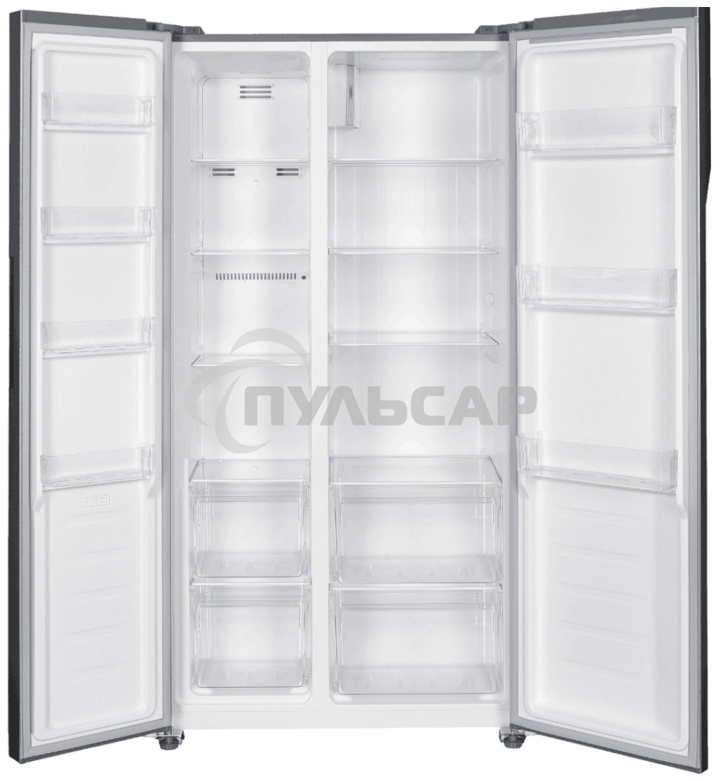 Холодильник Kraft KF-MS4801DI графит двухкамерный, 316/164 л, морозилка сбоку, No Frost, Side-by-Side