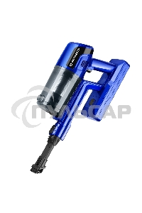 Пылесос вертикальный беспроводной Maunfeld MF-2032BL PRO синий, питание от аккумулятора, 200 Вт, уборка сухая, пылесборник 0.5 л, работа от АКБ max - 35 мин