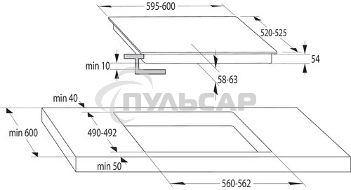 Индукционная варочная панель Gorenje GI6421SYW белый