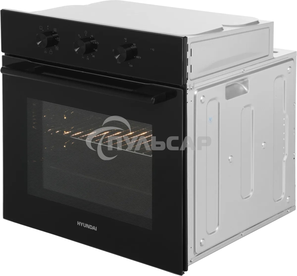 Духовой шкаф Электрический Hyundai HEO 66412 BG черный