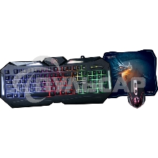 Игровой комплект Qumo Spirit Of Wisdom, клавиатура мышь проводная, оптическая коврик Игровой комплект Qumo Spirit Of Wisdom, клавиатура мышь проводная, оптическая коврик
