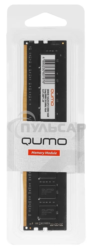 Оперативная память QUMO QUM4U-16G2933P21, DDR4, 16Gb (1x16 GB), 2933 MHz, CL21, DIMM