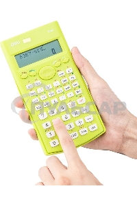 Калькулятор научный Deli E1710A/GRN зеленый 10+2-разр.