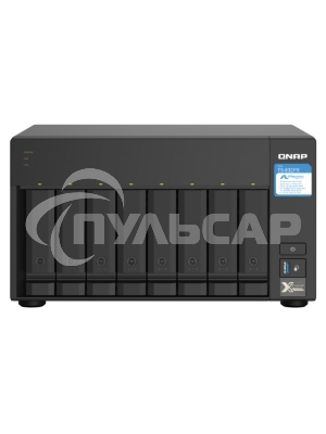 Сетевое хранилище без дисков SMB QNAP TS-832PX-4G 8-Bay NAS, AL324 64-bit quad-core 1.7GHz, 4Gb DDR4 SODIMM RAM (up to 1x16 Gb), 8 x 3.5