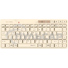 Клавиатура беспроводная A4Tech Fstyler FBK26C AS, USB, Bluetooth/Радиоканал, бежевый