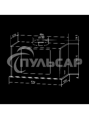 Встраиваемая кухонная вытяжка HIBERG VMF 6191 W, белый