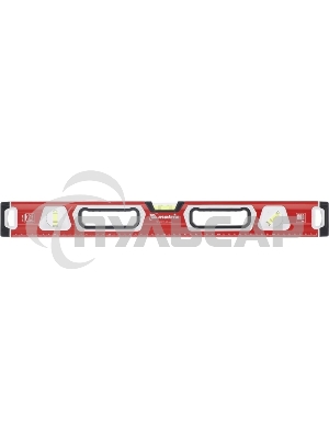 Уровень Matrix алюминиевый, магнит фрезерованный, 3 глазка 2 комп, рукоятки, 600 мм